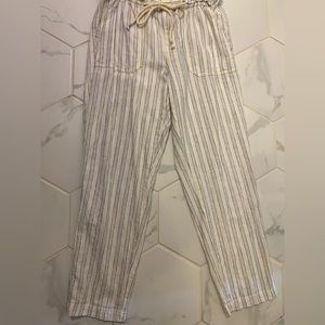 Cute Anthropologie Striped Blue/White Pants.